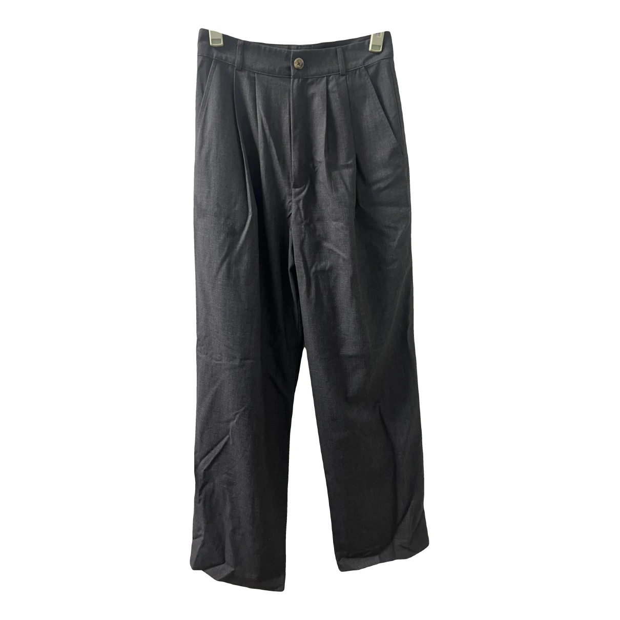 Pre-owned Reformation Wool Trousers In Grey
