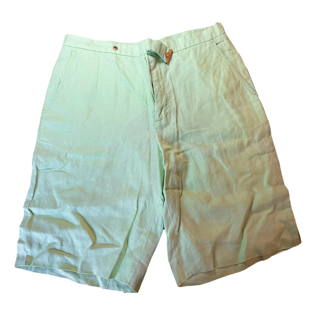Pre-owned Ralph Lauren Linen Short Pants In Green