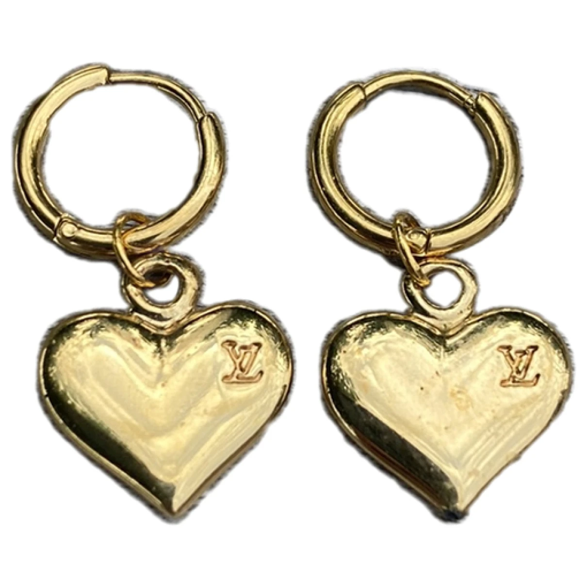 Pre-owned Louis Vuitton Monogram Earrings In Gold