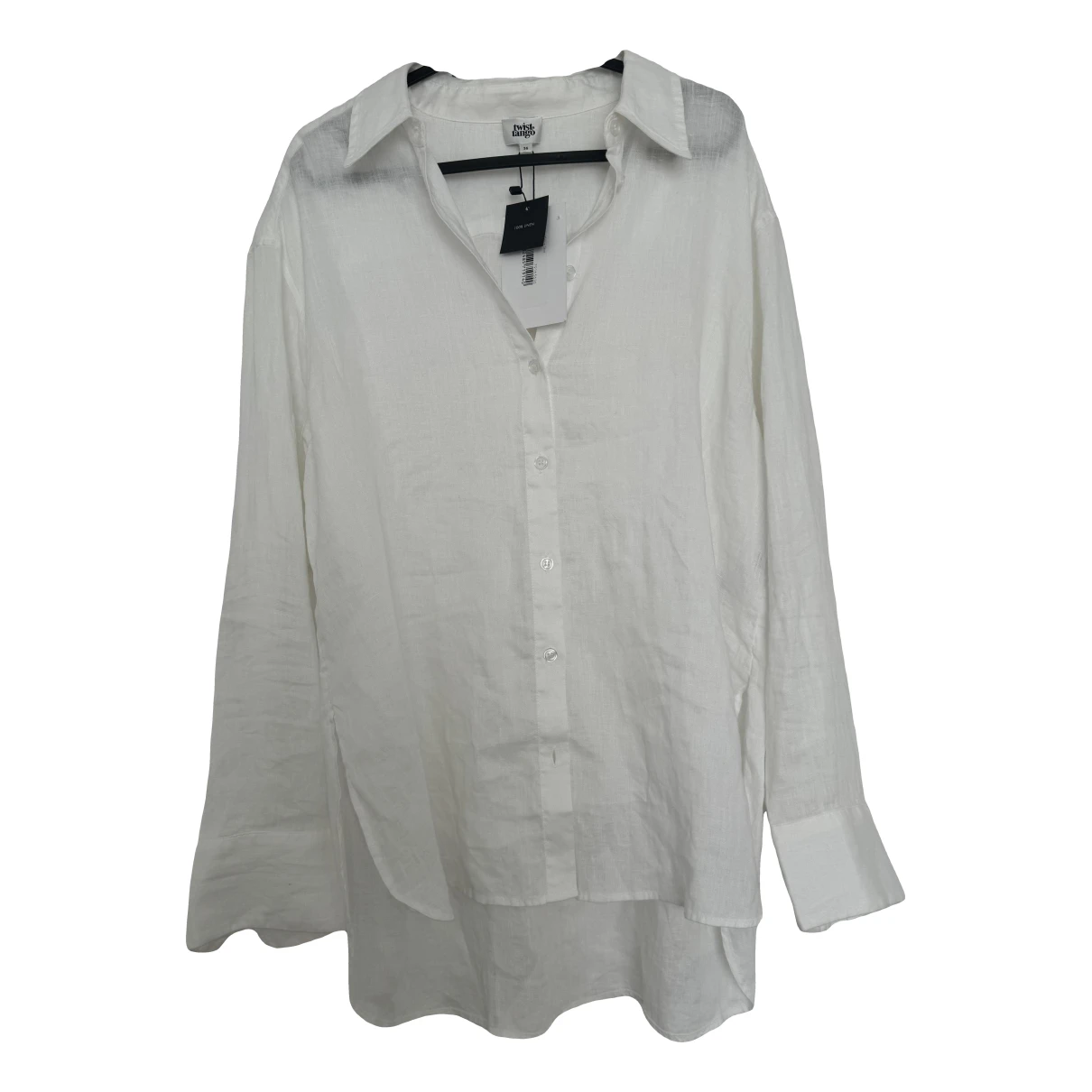 Pre-owned Twist & Tango Linen Shirt In White
