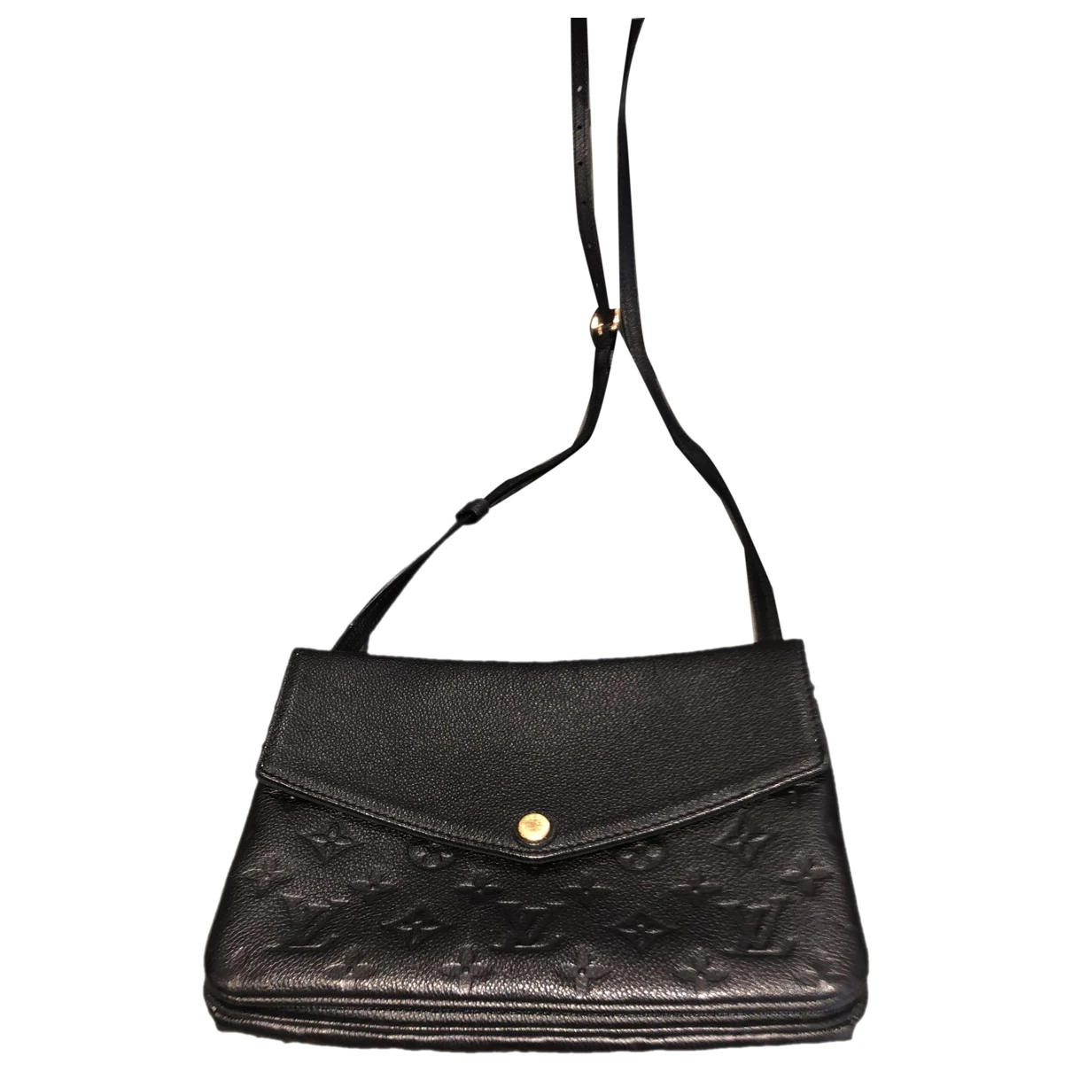 Pre-owned Louis Vuitton Leather Crossbody Bag In Black