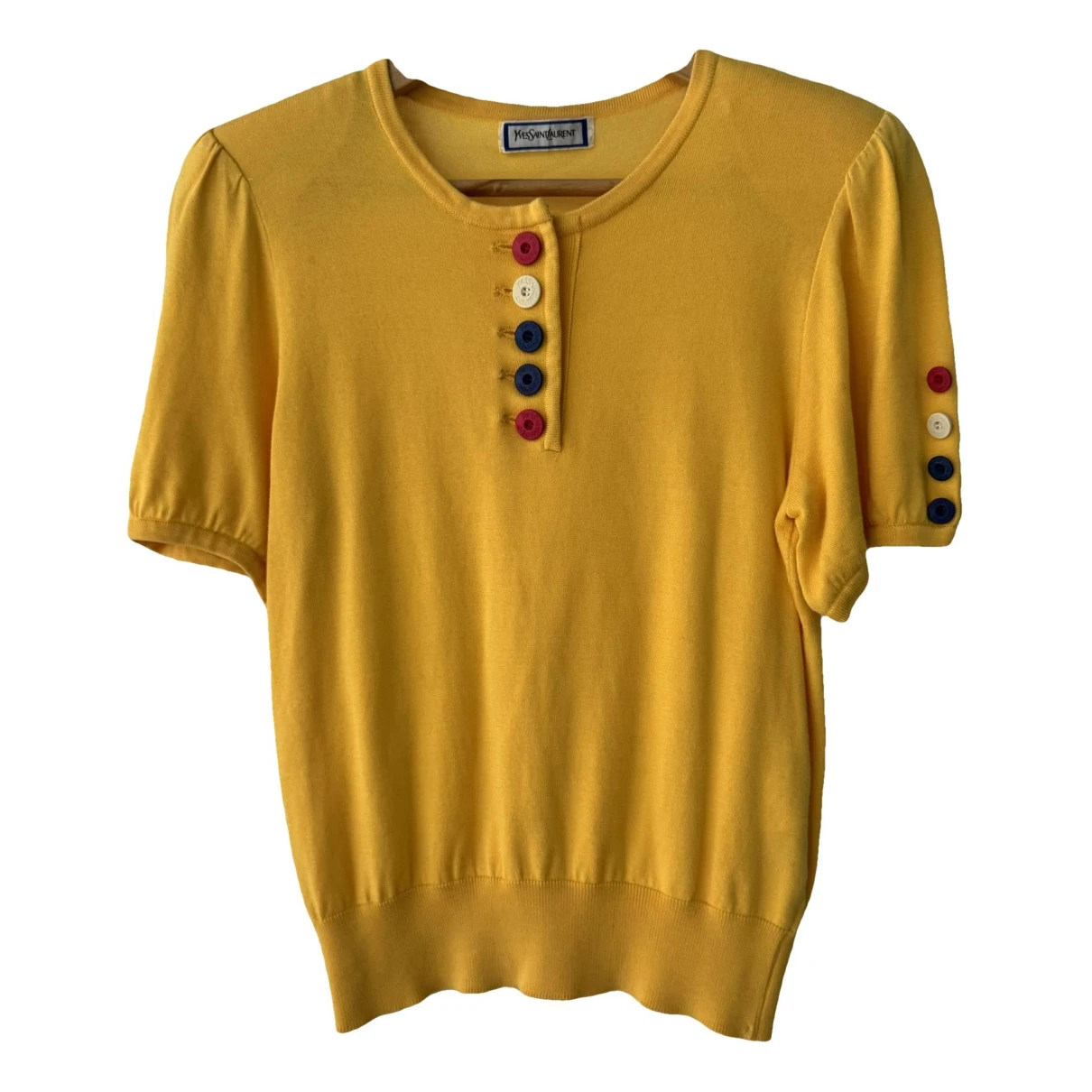 Pre-owned Saint Laurent T-shirt In Yellow