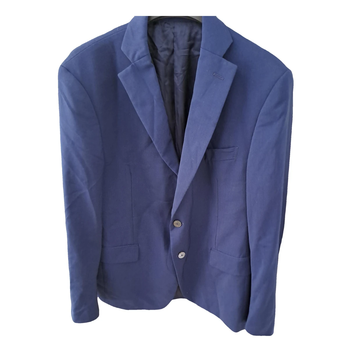 Pre-owned Pal Zileri Wool Vest In Blue