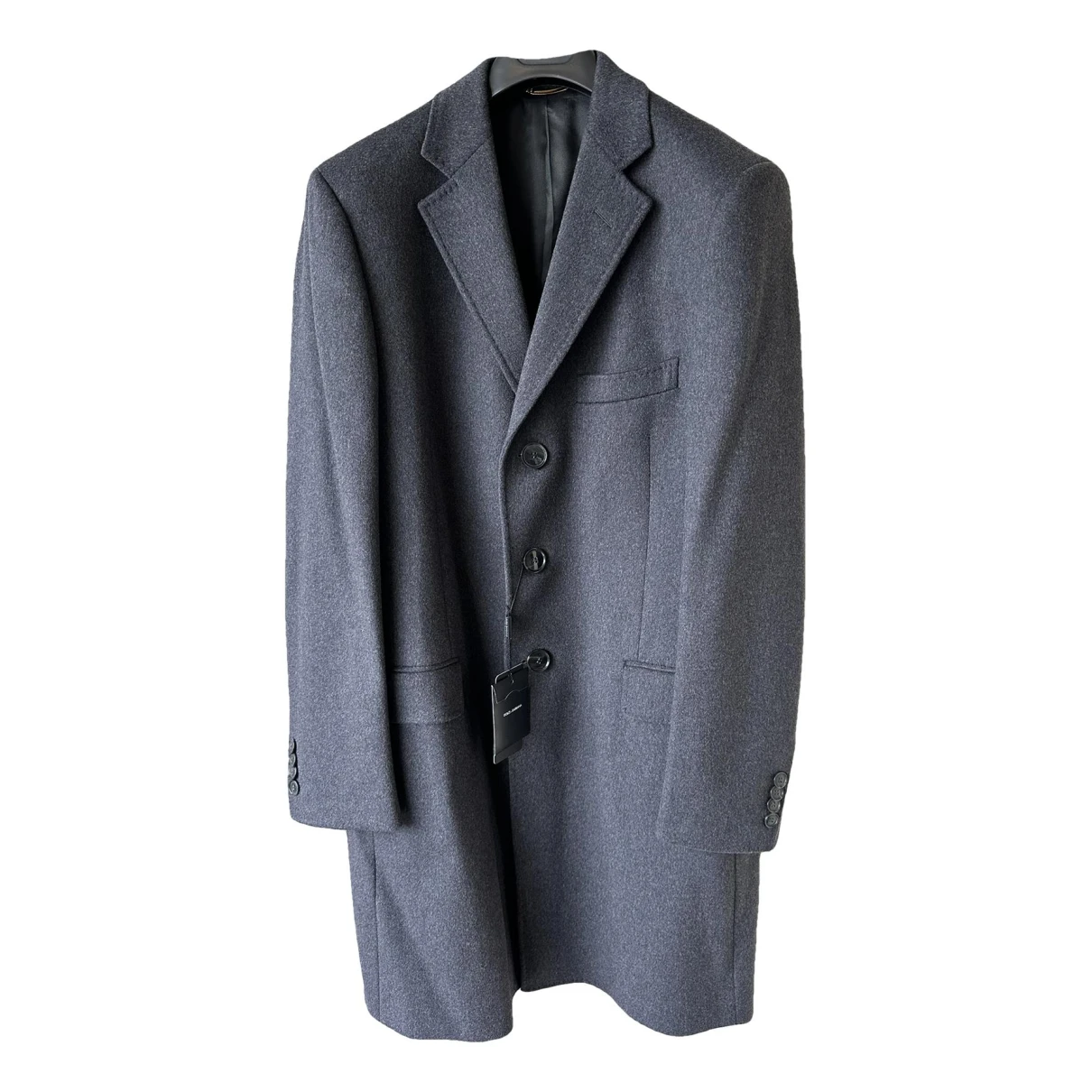 Pre-owned Dolce & Gabbana Cashmere Coat In Grey