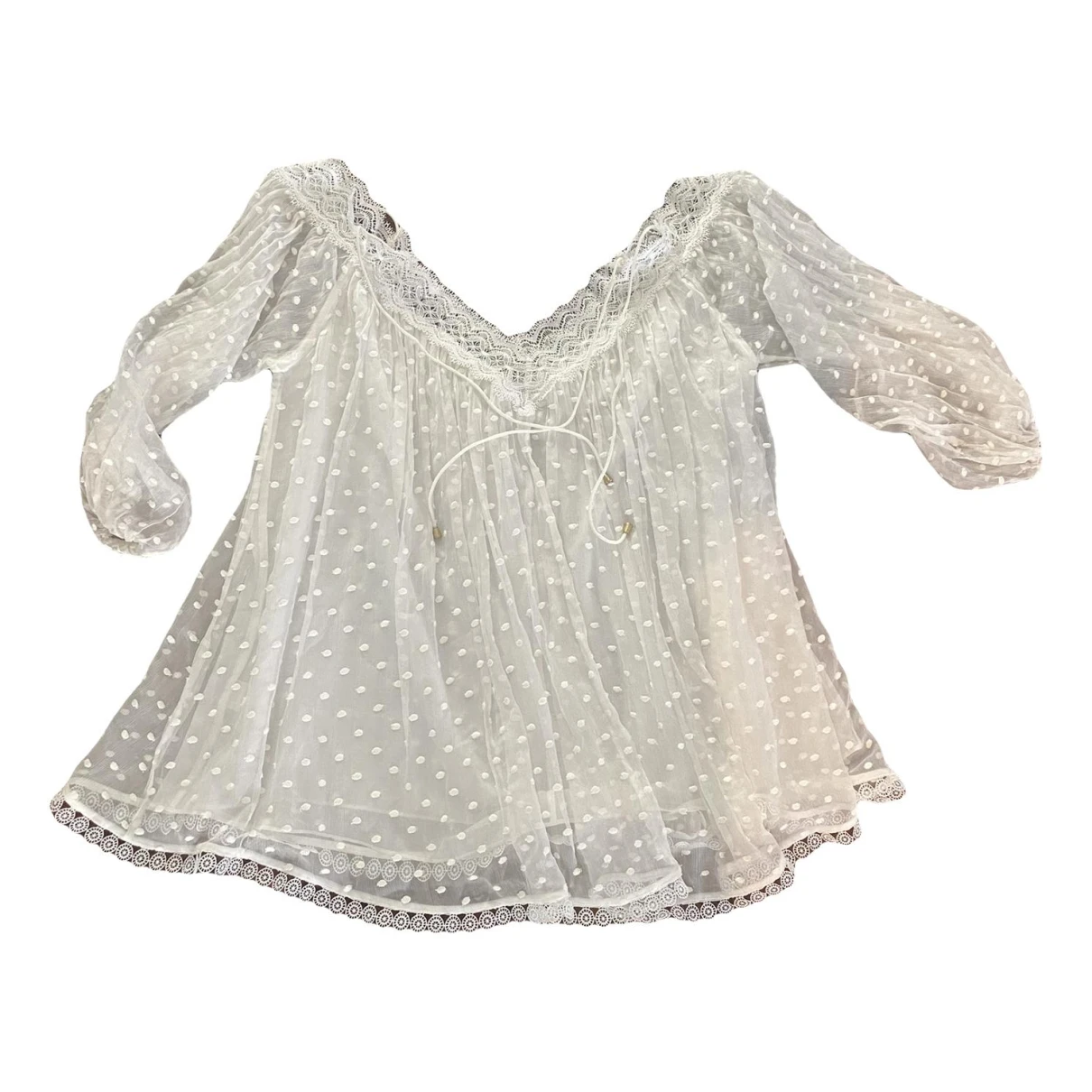 Pre-owned Zimmermann Top In White