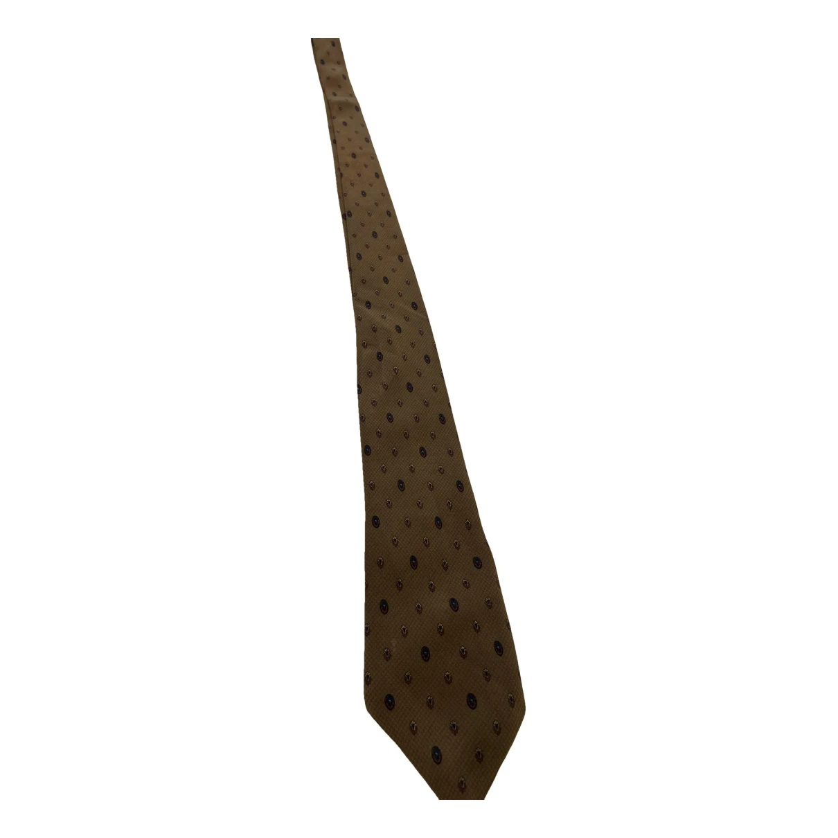 Pre-owned Paco Rabanne Silk Tie In Brown