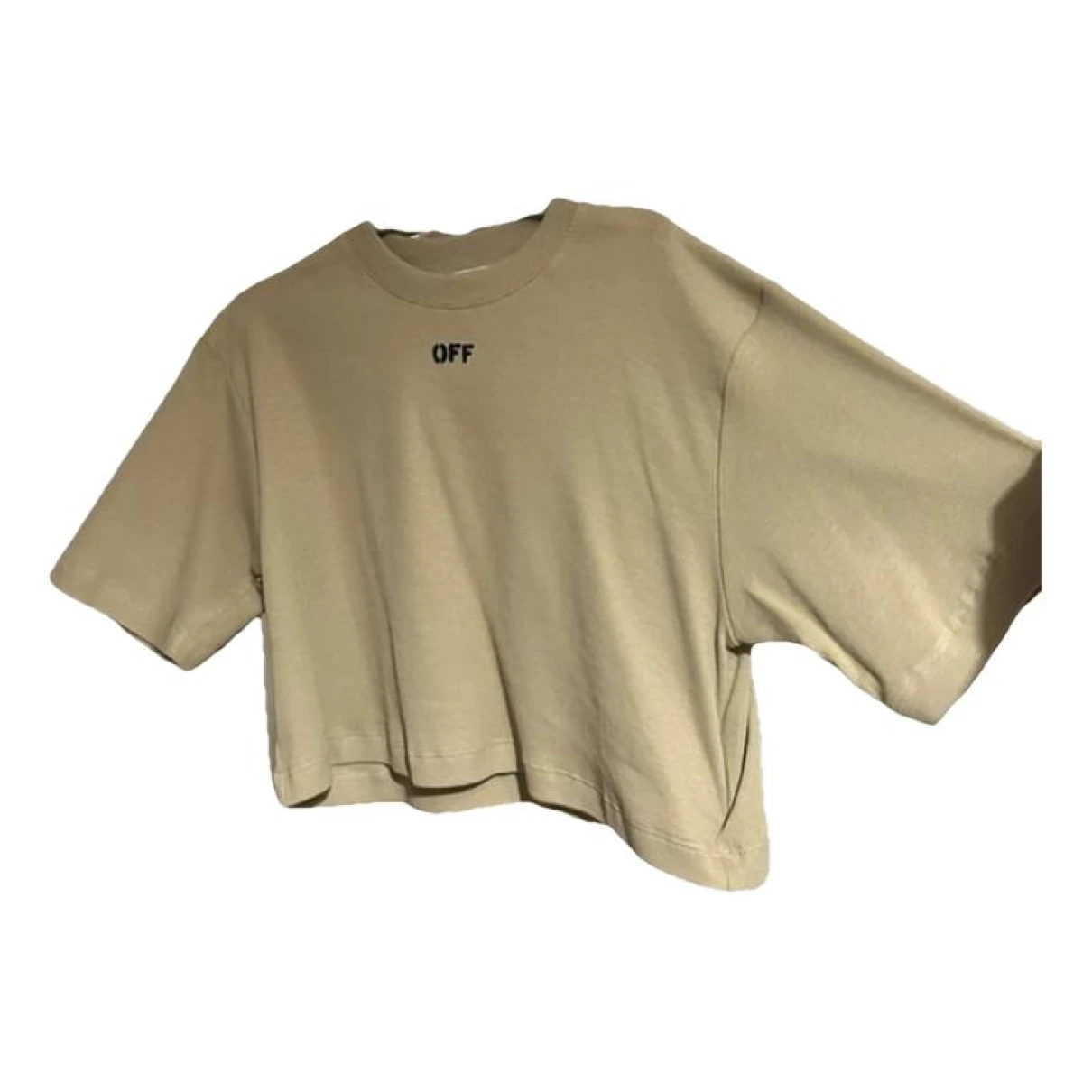 Pre-owned Off-white T-shirt In Beige