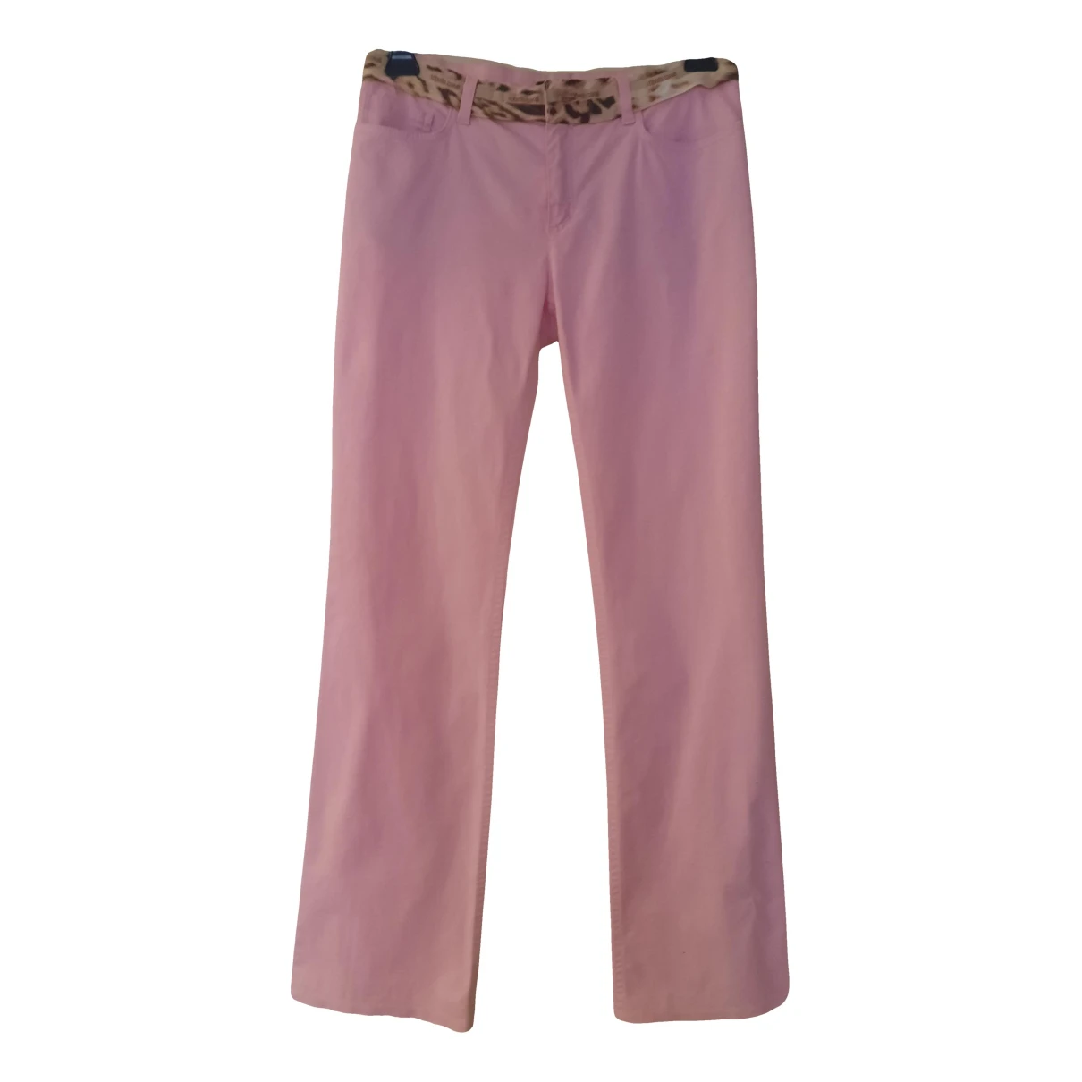 Pre-owned Roberto Cavalli Straight Jeans In Pink