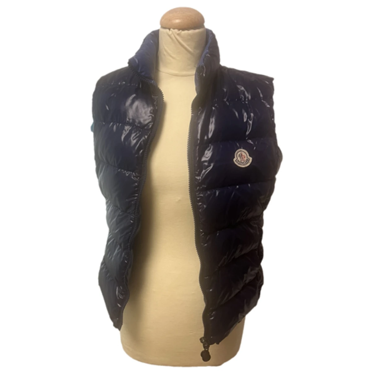 Pre-owned Moncler Classic Cardi Coat In Blue