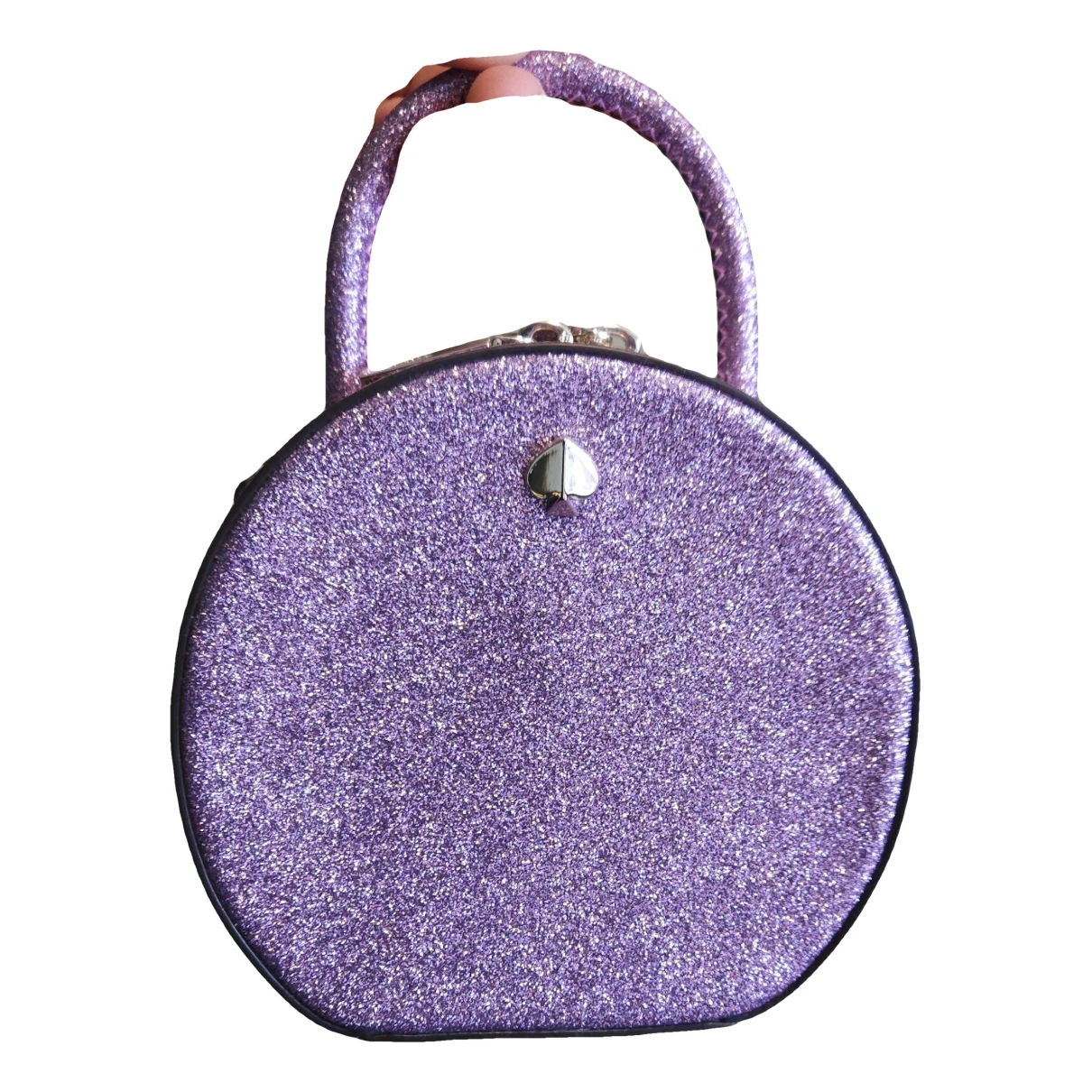 Pre-owned Kate Spade Glitter Handbag In Purple