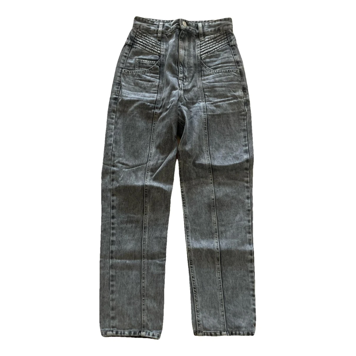 Pre-owned Isabel Marant Étoile Straight Jeans In Grey