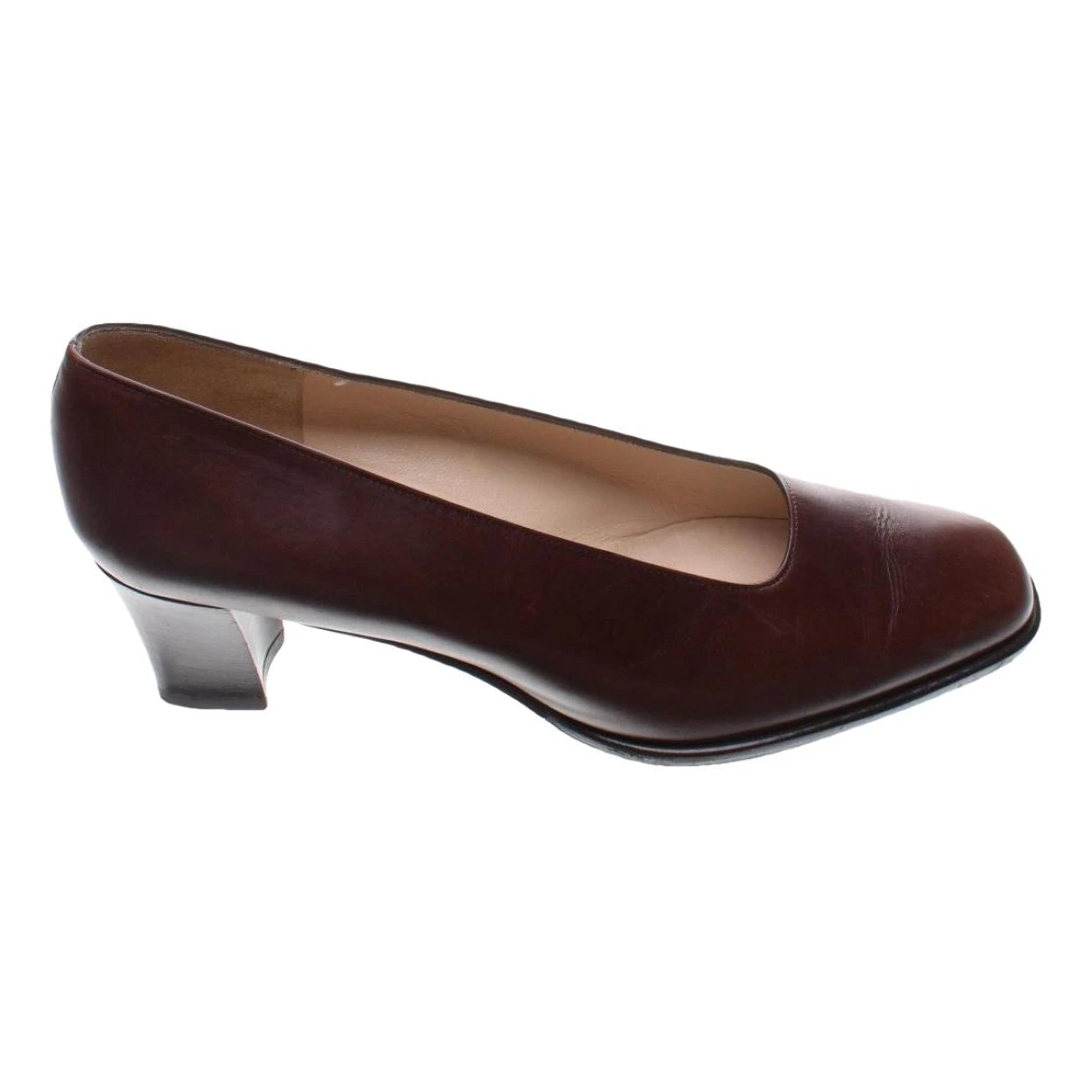 Pre-owned Bally Leather Mules & Clogs In Brown