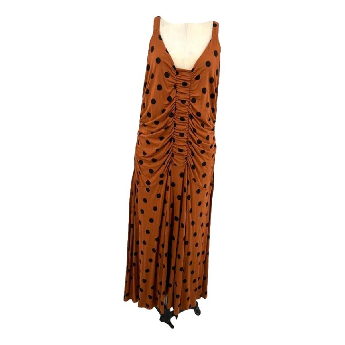Pre-owned Anthropologie Mid-length Dress In Brown