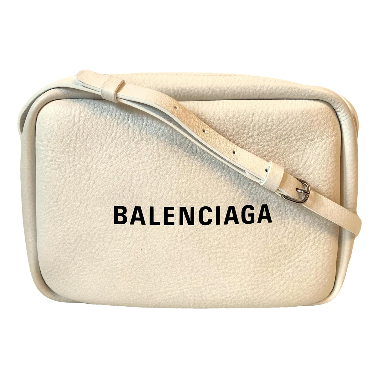 Pre-owned Balenciaga Everyday Leather Crossbody Bag In White
