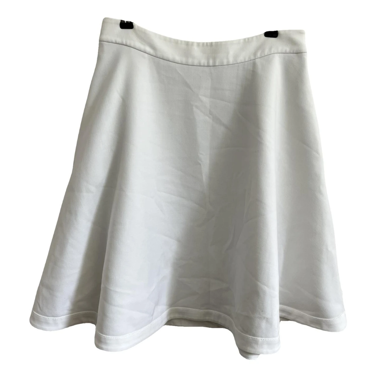 Pre-owned Diane Von Furstenberg Mid-length Skirt In White