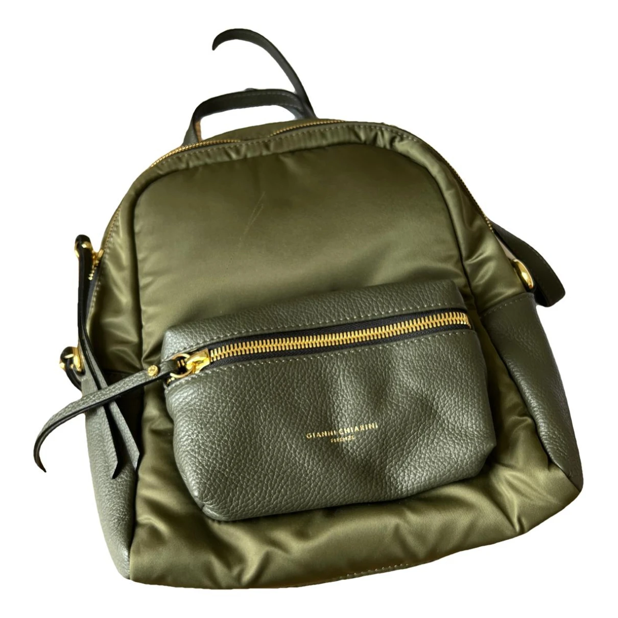 Pre-owned Gianni Chiarini Leather Backpack In Green