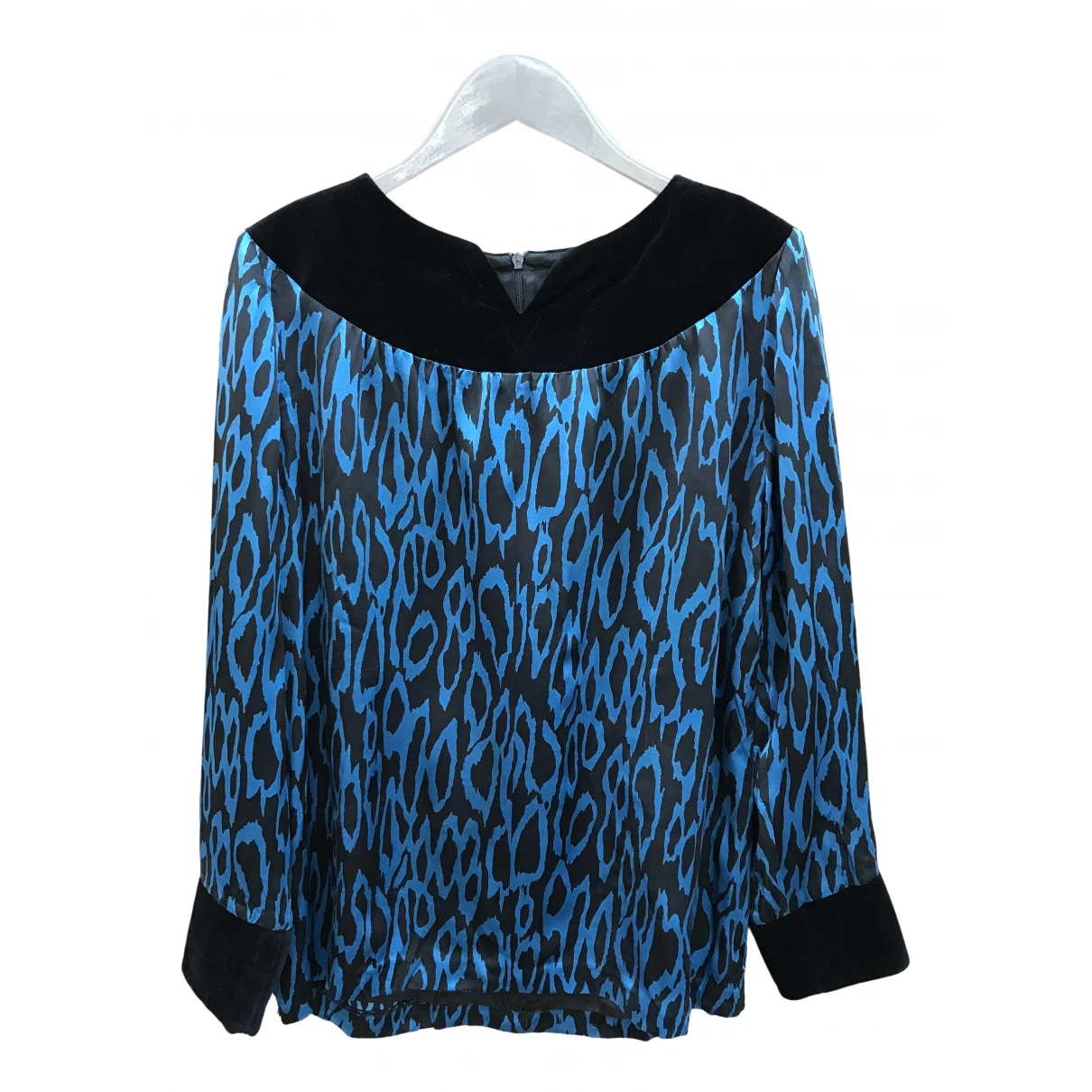 Pre-owned Givenchy Silk Blouse In Blue