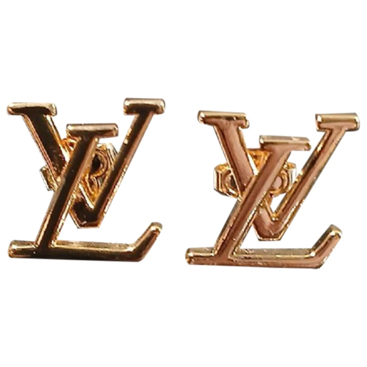 Pre-owned Louis Vuitton Lv Iconic Earrings In Metallic
