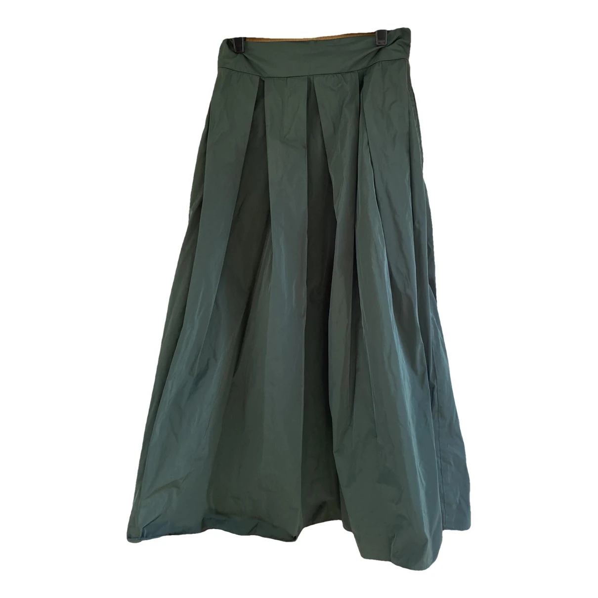 Pre-owned Max Mara Maxi Skirt In Green