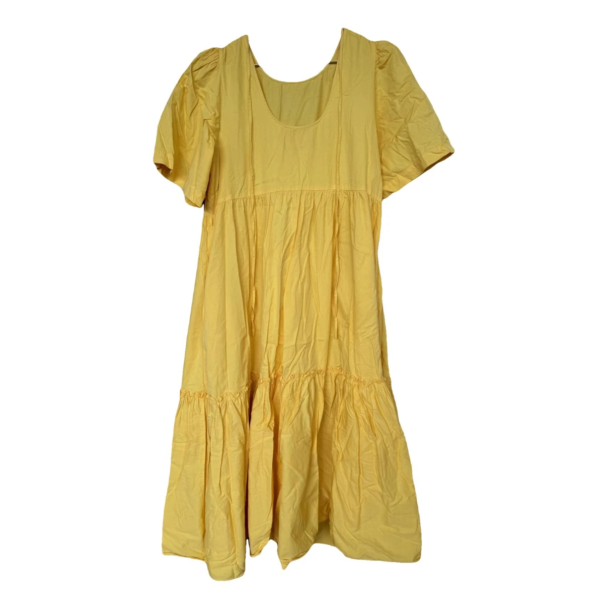 Pre-owned Kitri Mid-length Dress In Yellow