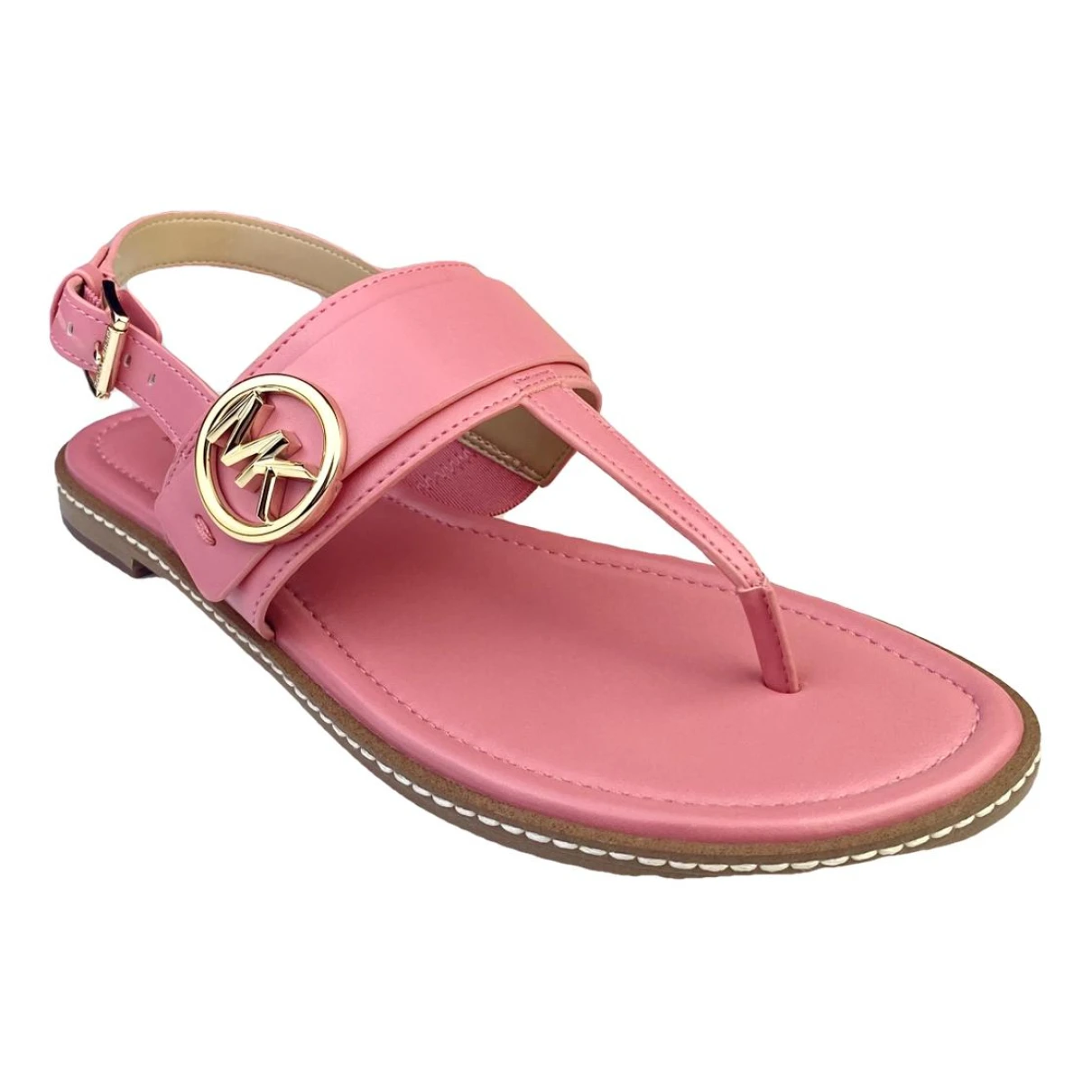 Pre-owned Michael Kors Vegan Leather Sandals In Pink