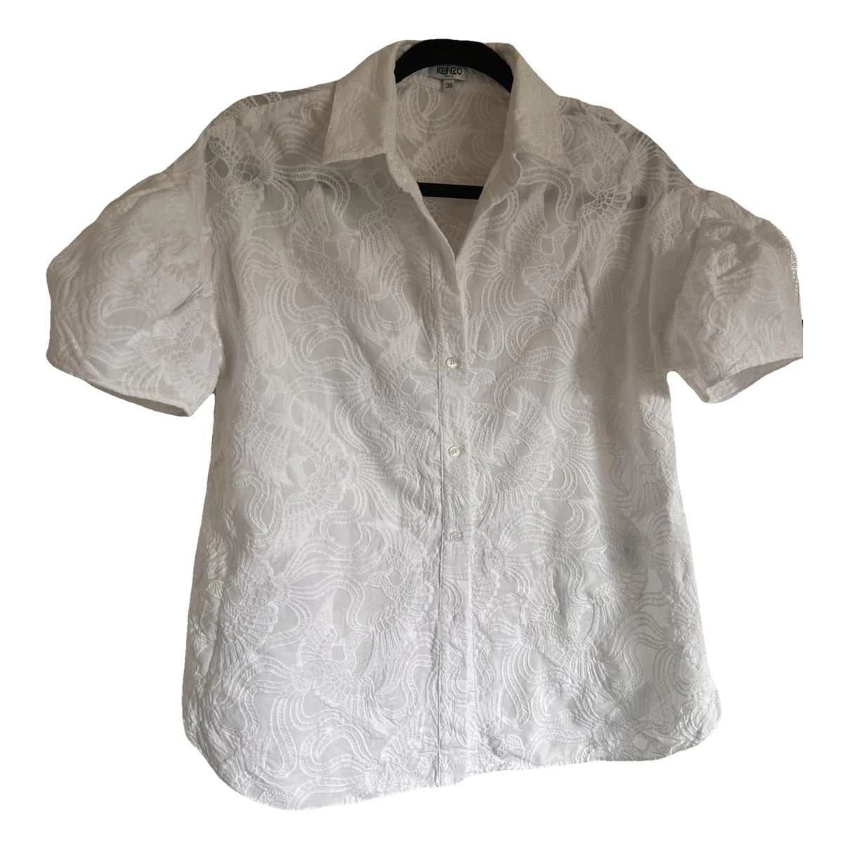 Pre-owned Kenzo Blouse In White