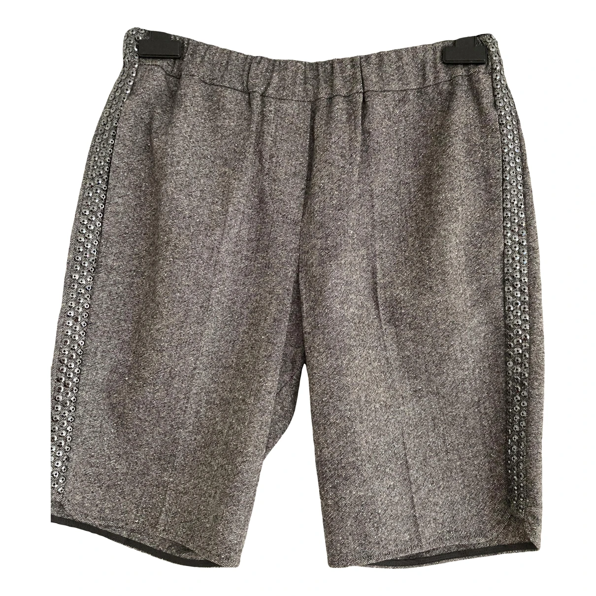 Pre-owned Brunello Cucinelli Wool Shorts In Grey