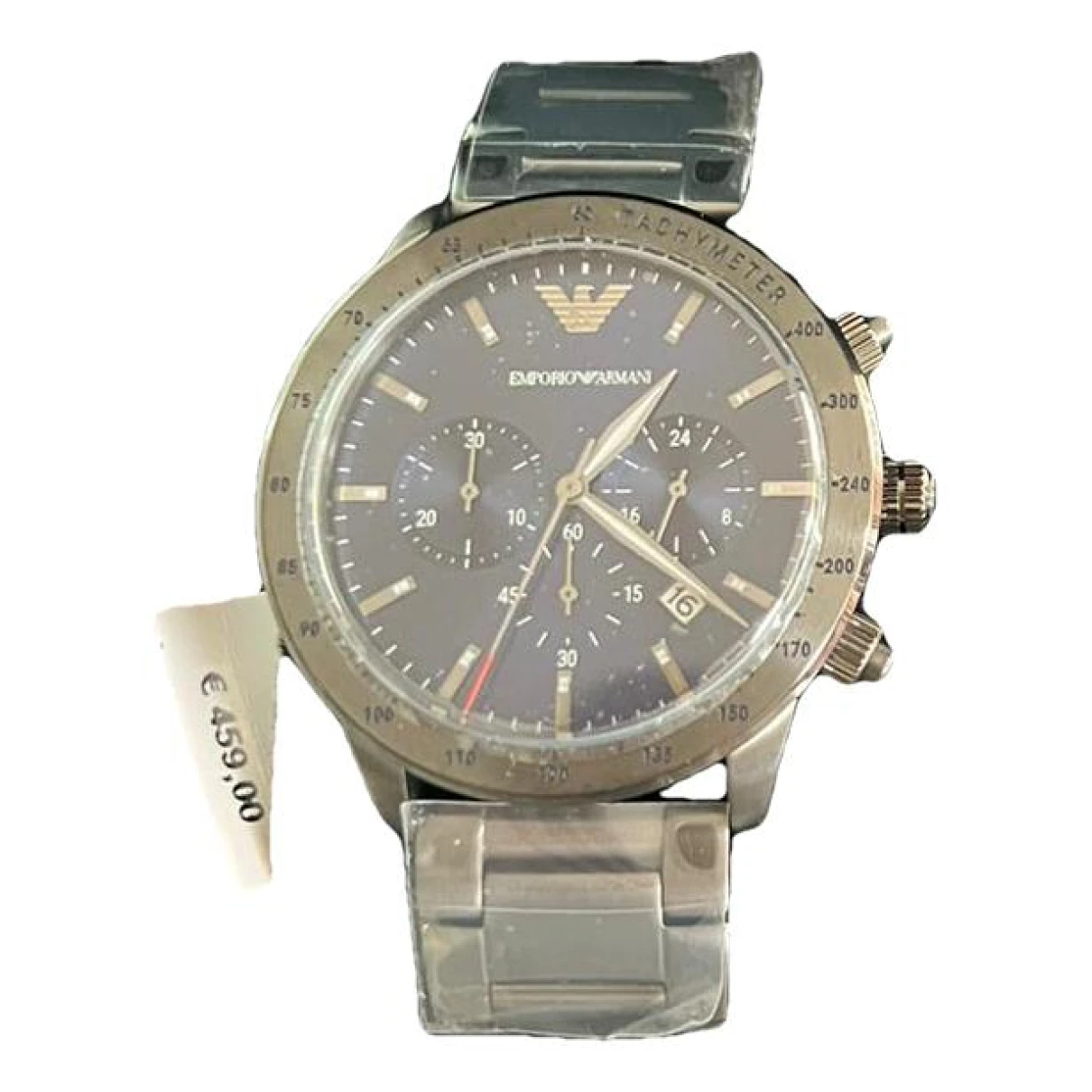 Pre-owned Emporio Armani Watch In Anthracite