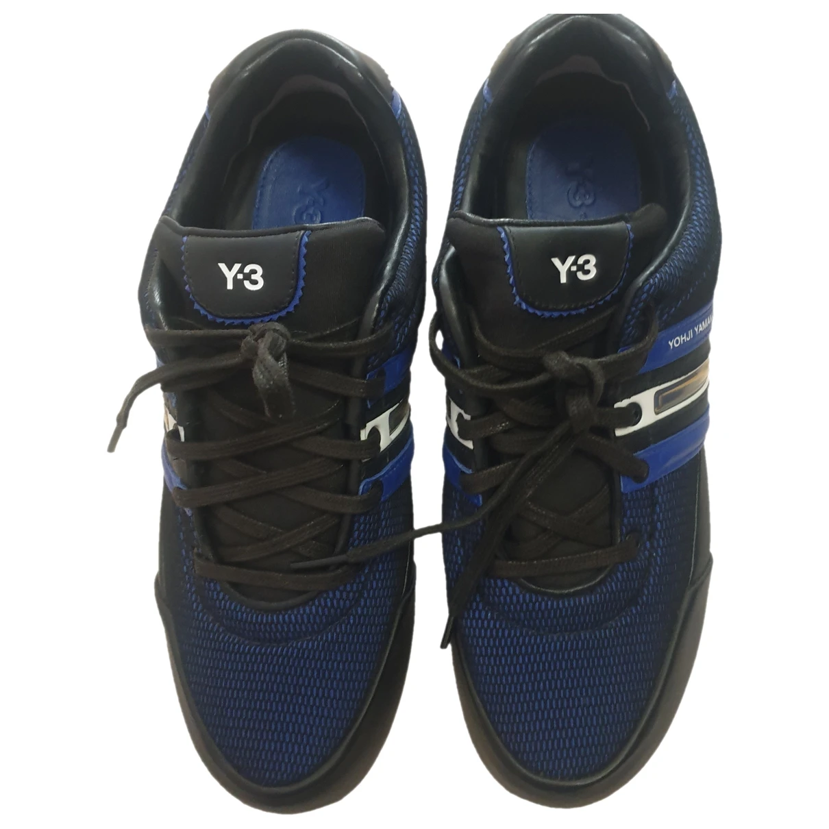 Pre-owned Y-3 By Yohji Yamamoto Low Trainers In Blue