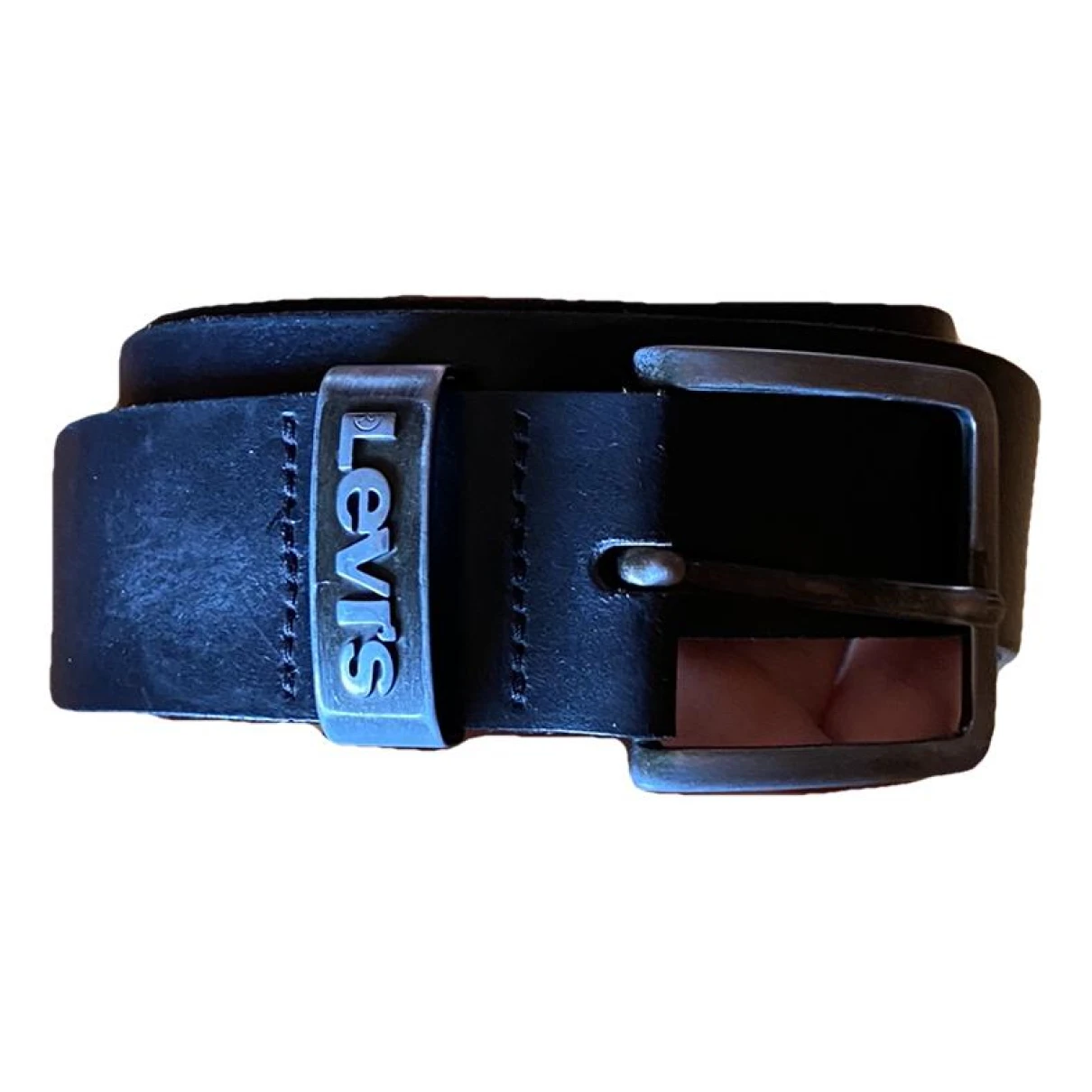 Pre-owned Levi's Leather Belt In Black