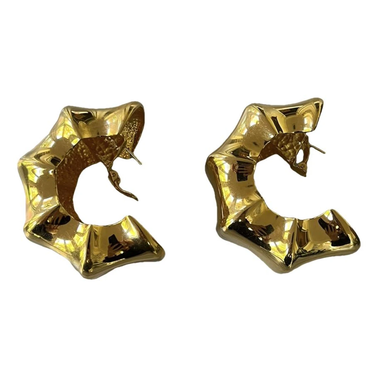 Pre-owned Khaite Earrings In Gold