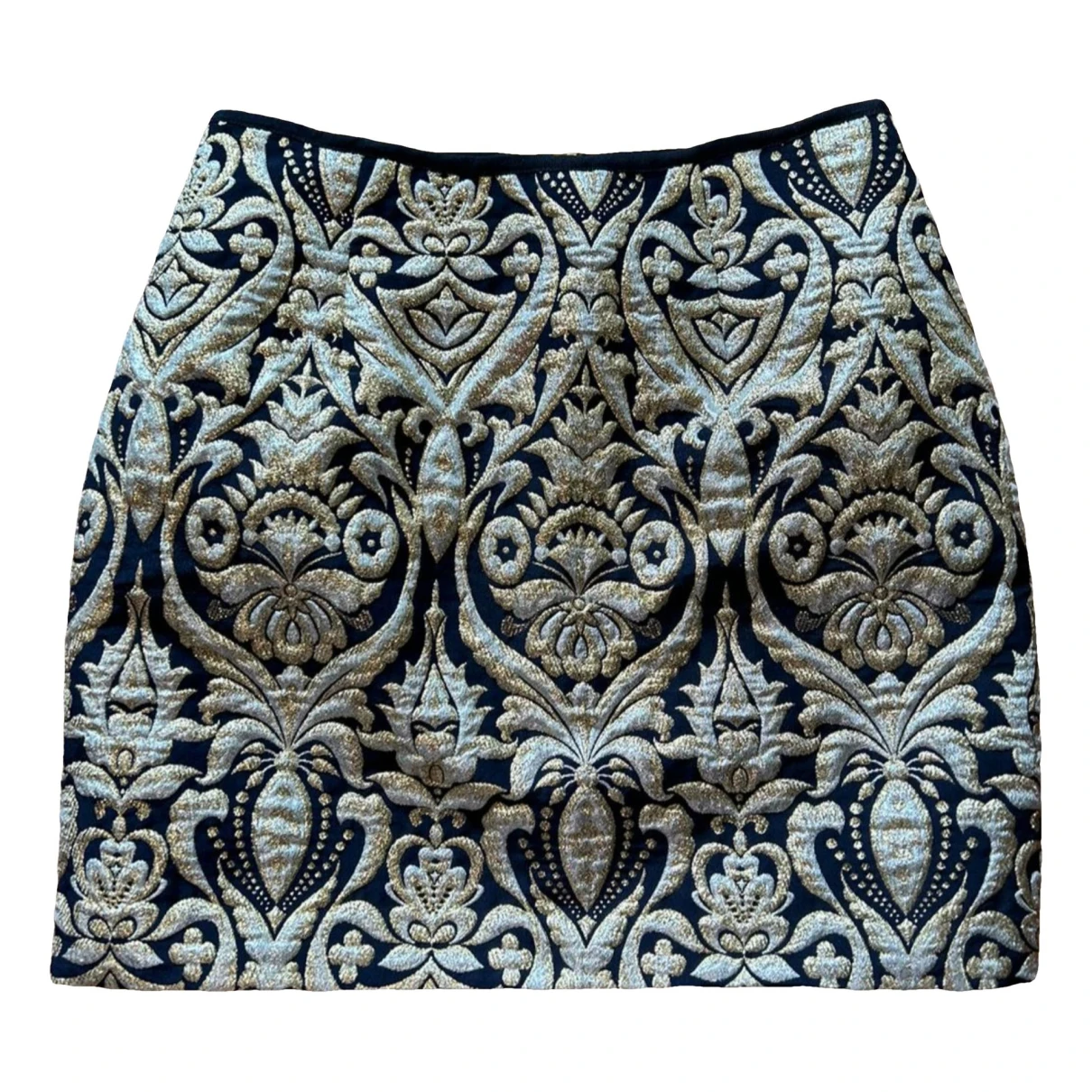Pre-owned Manoush Mini Skirt In Metallic