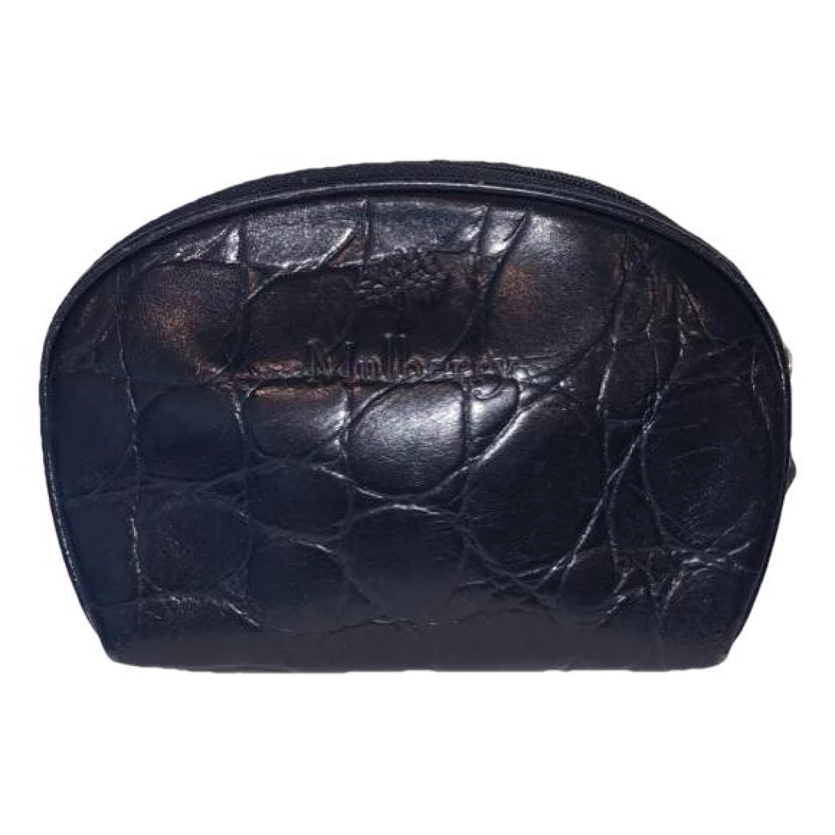 Pre-owned Mulberry Leather Clutch Bag In Black