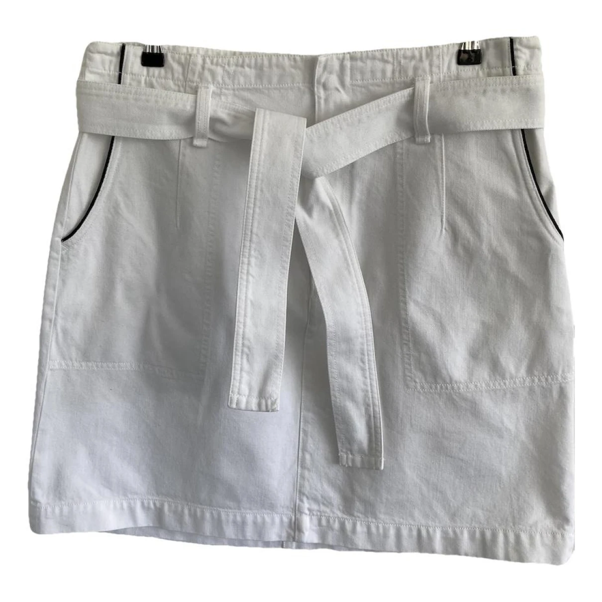 Pre-owned Rag & Bone Mini Skirt In White