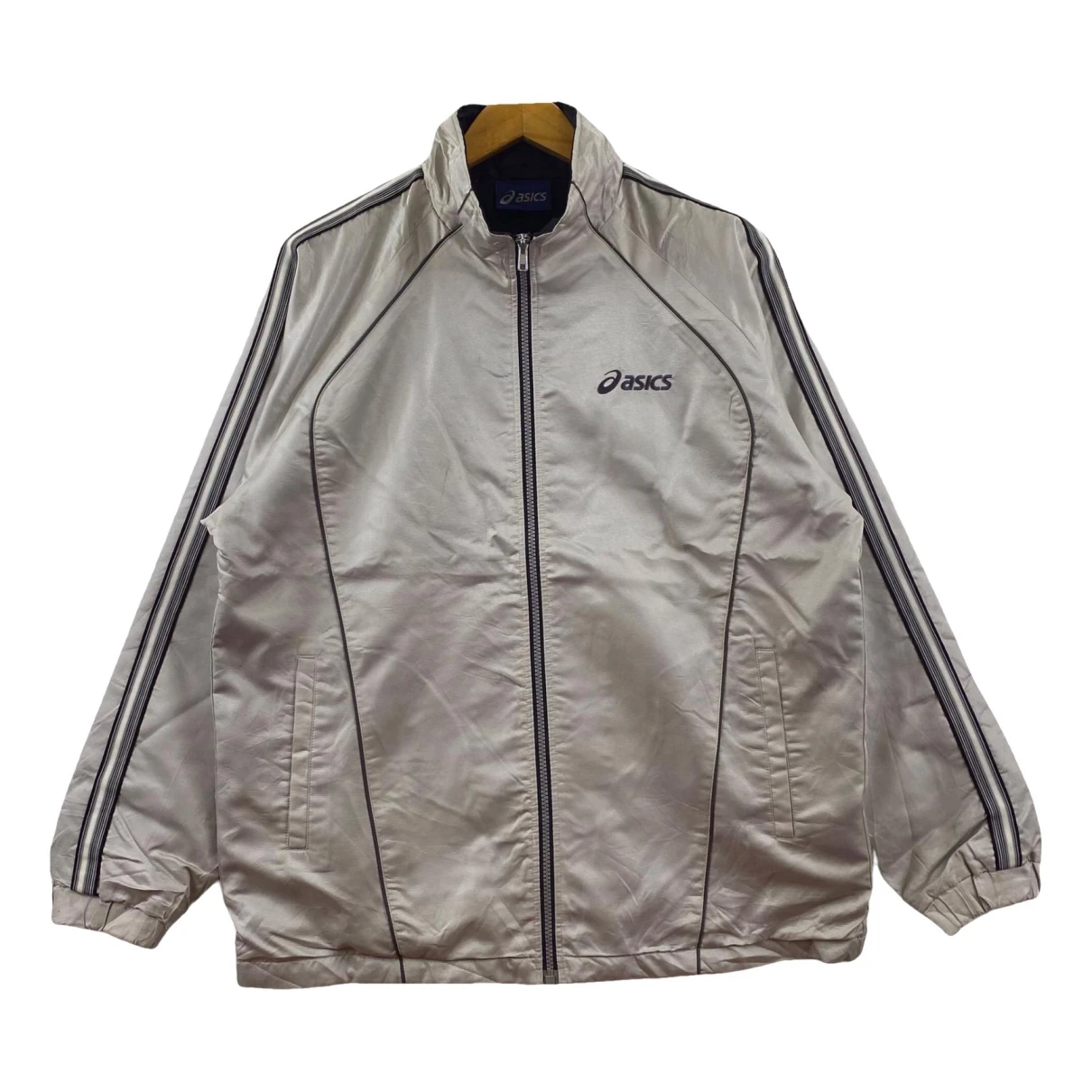 Pre-owned Asics Jacket In Grey