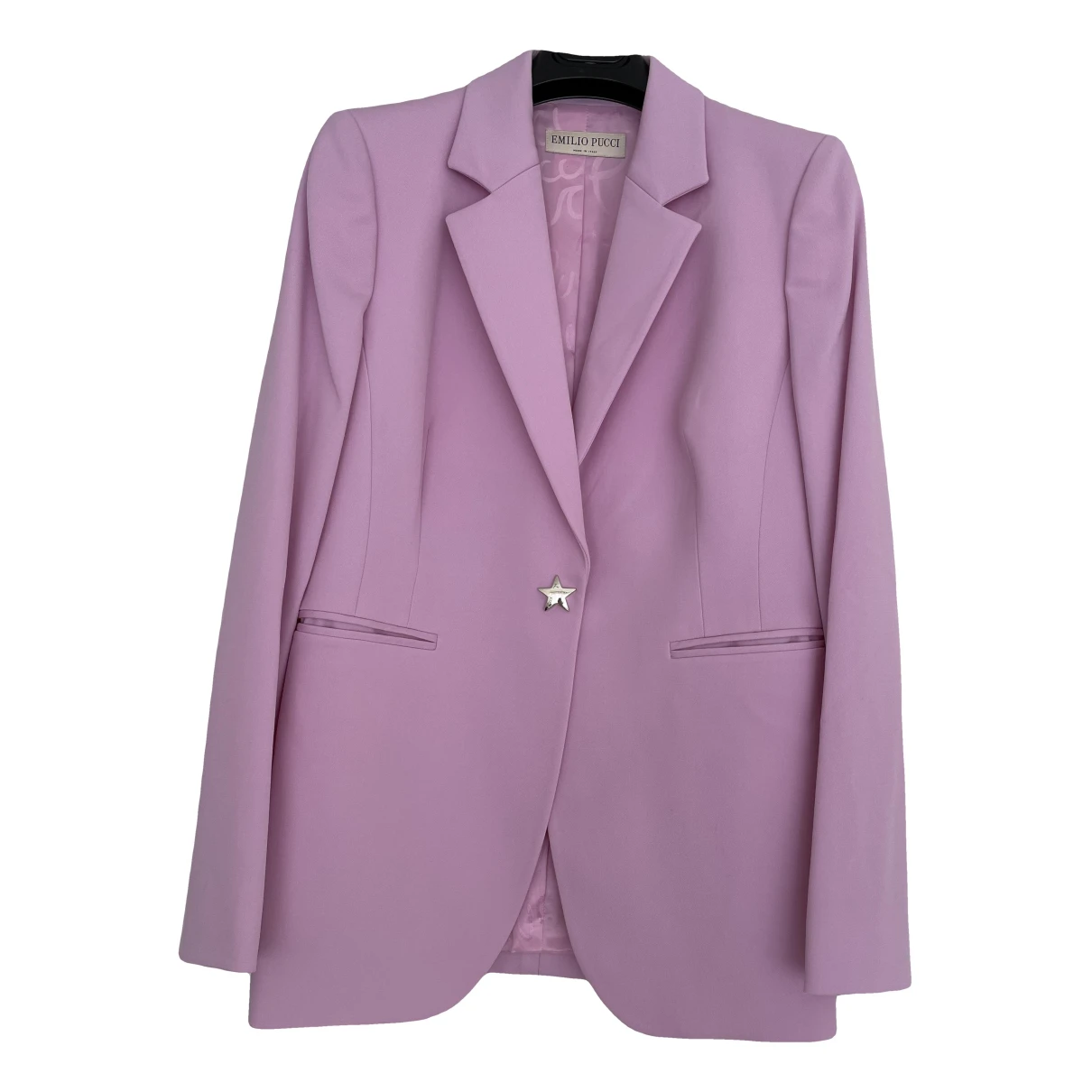 Pre-owned Emilio Pucci Wool Blazer In Pink