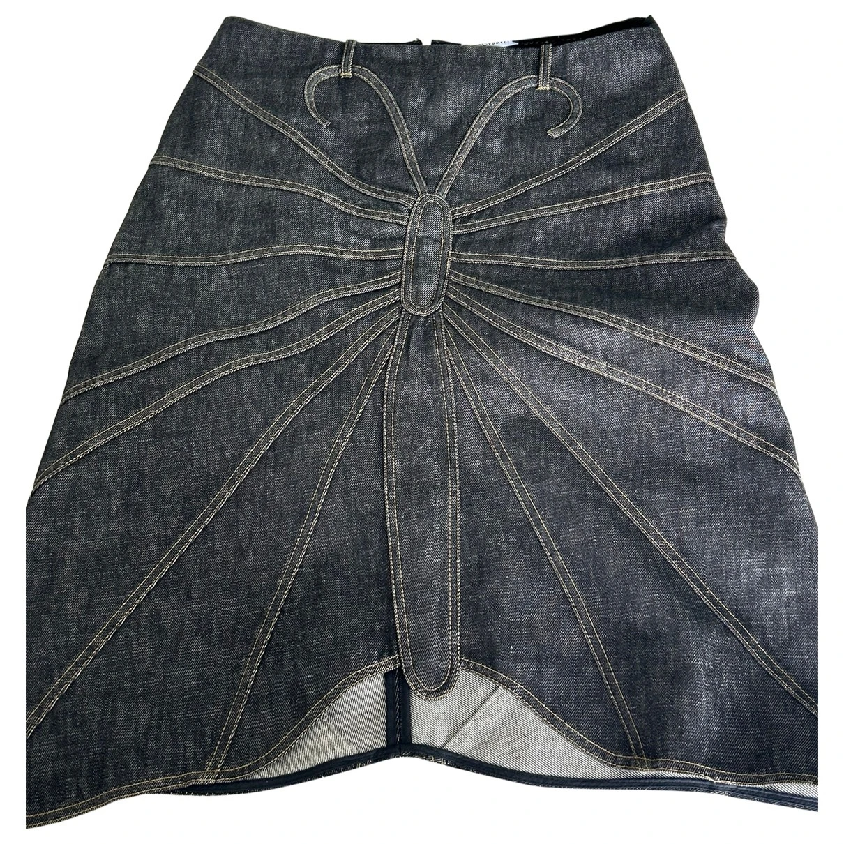 Pre-owned Dolce & Gabbana Mid-length Skirt In Anthracite