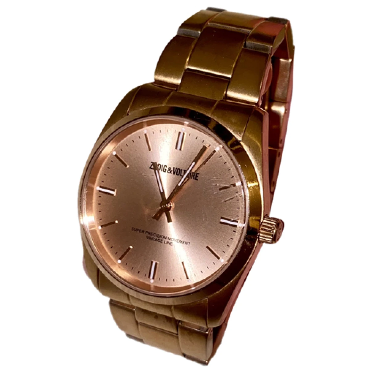 Pre-owned Zadig & Voltaire Pink Gold Watch