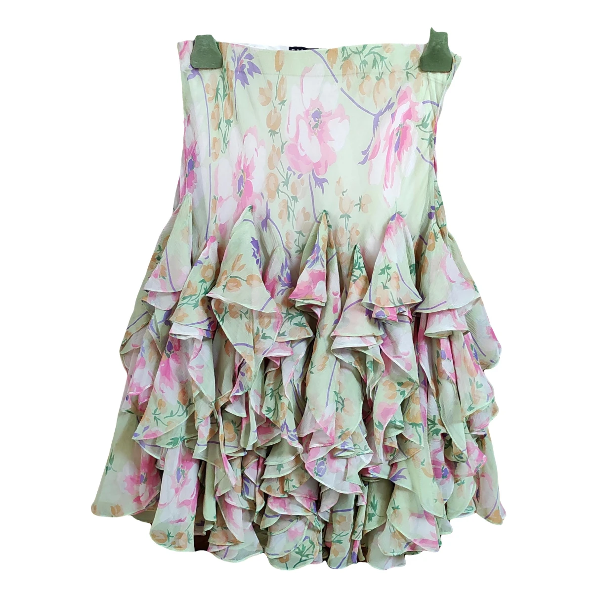Pre-owned Ralph Lauren Silk Mid-length Skirt In Multicolour