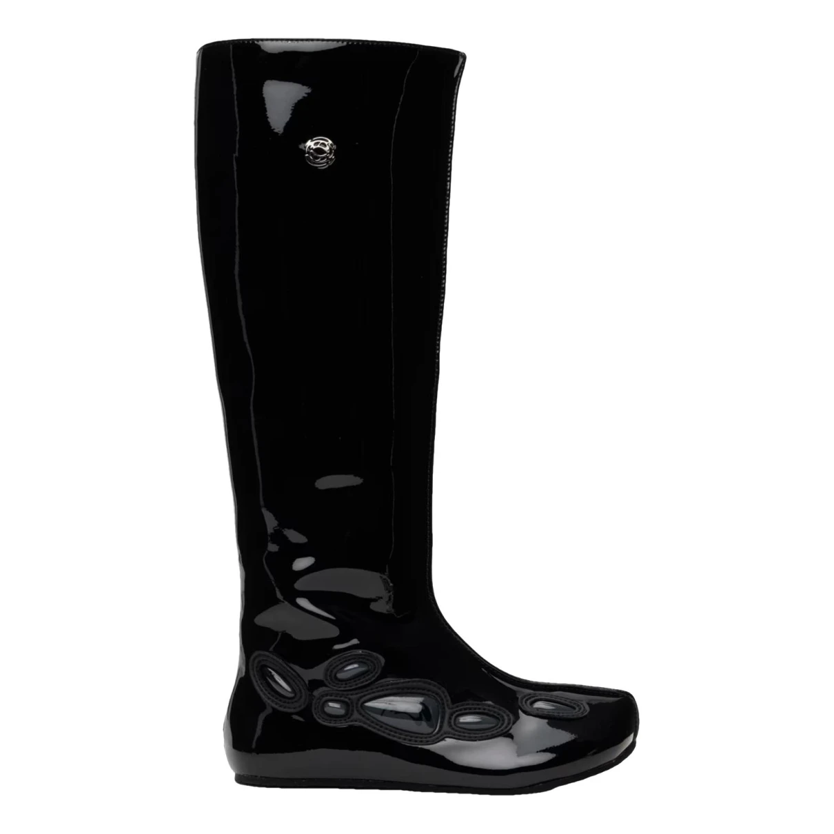 Pre-owned Rombaut Vegan Leather Riding Boots In Black