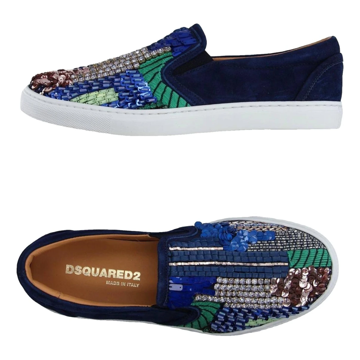 Pre-owned Dsquared2 Flats In Blue