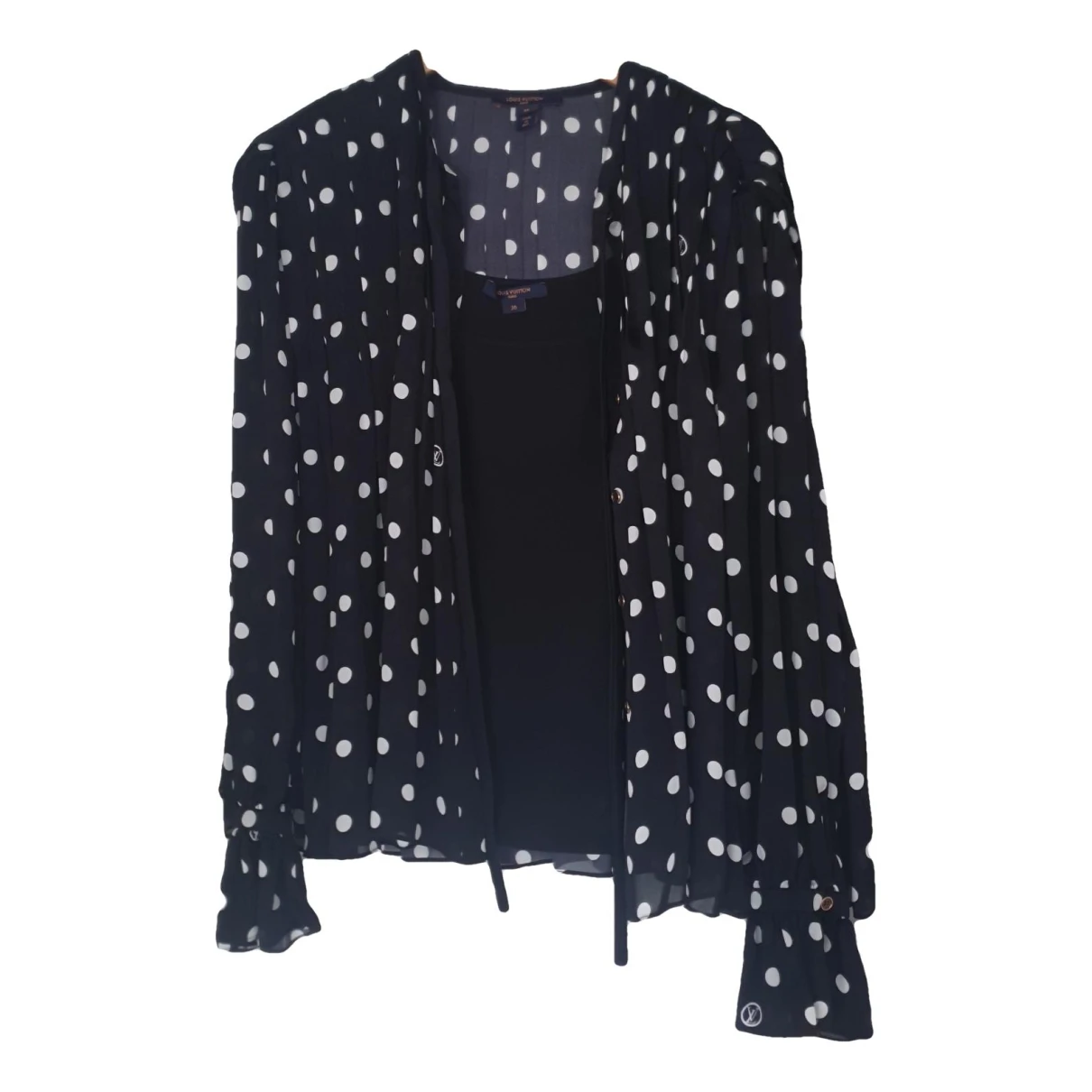 Pre-owned Louis Vuitton Silk Blouse In Black