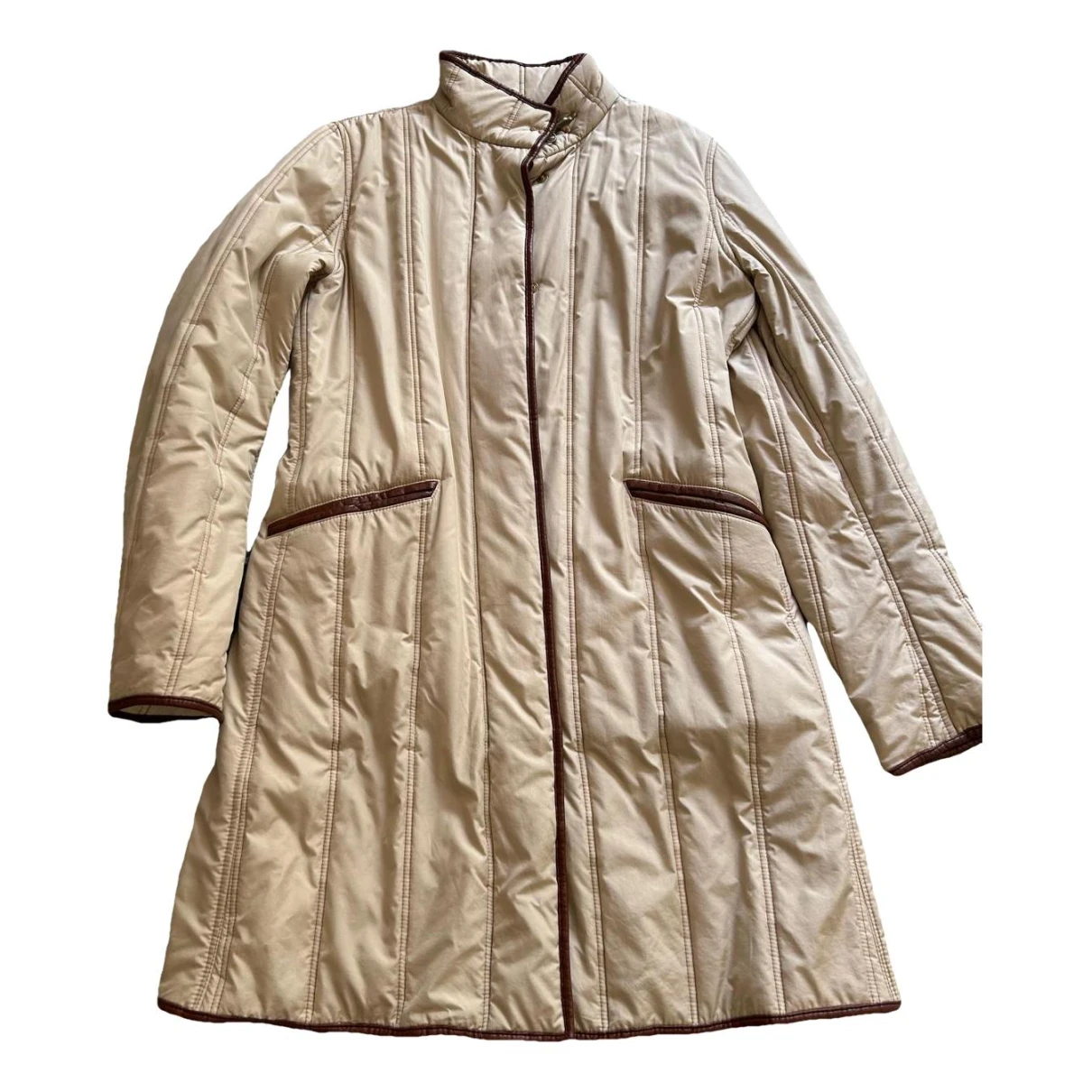 Pre-owned Fay Puffer In Beige