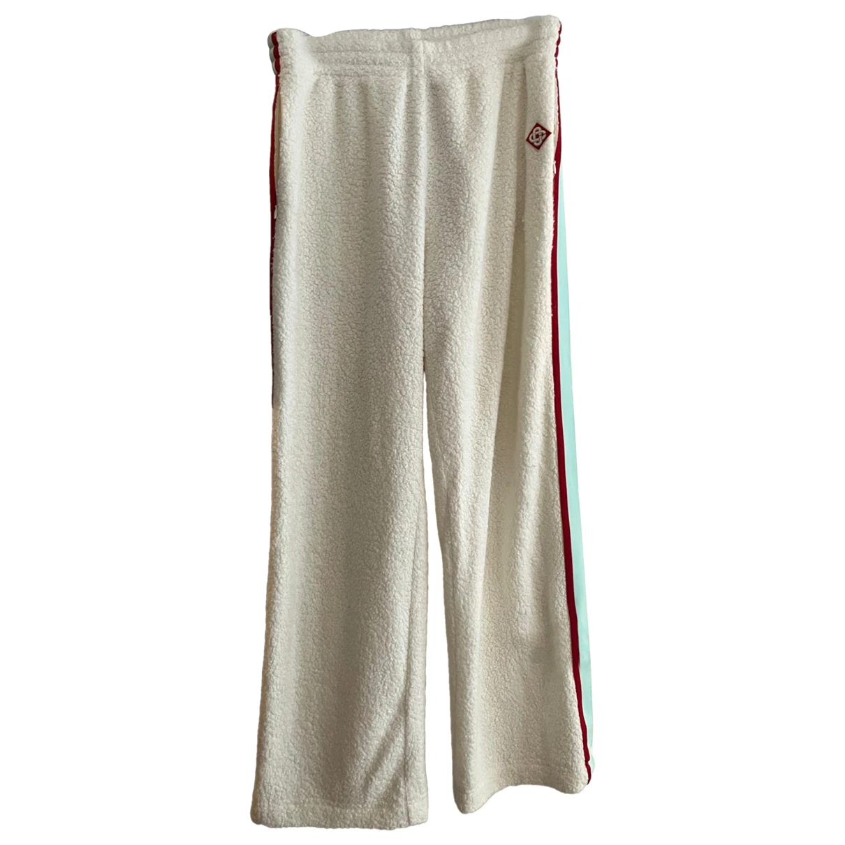 Pre-owned Casablanca Cashmere Trousers In White