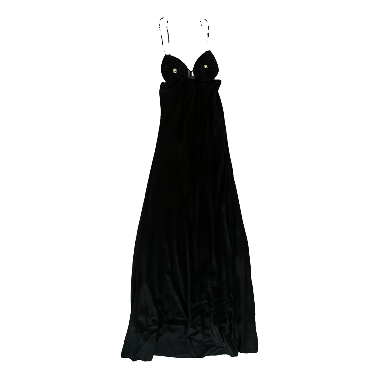 Pre-owned Schiaparelli Silk Maxi Dress In Black