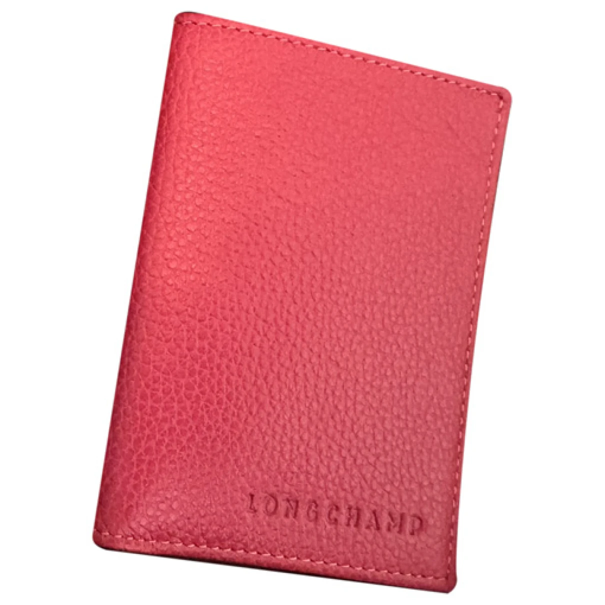 Pre-owned Longchamp Leather Wallet In Pink