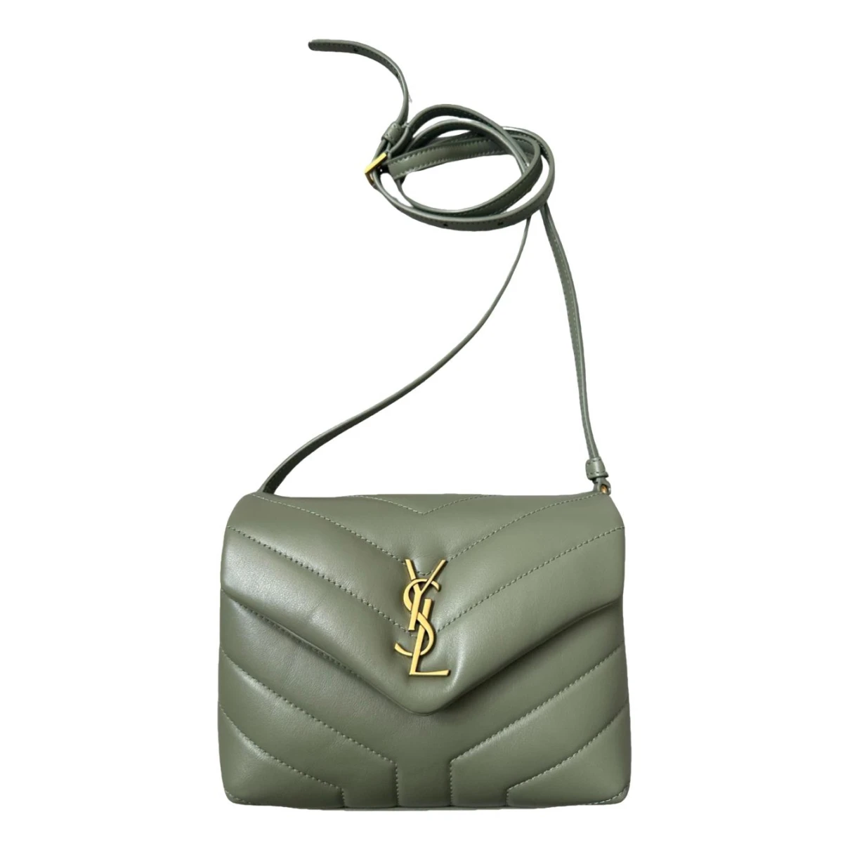Pre-owned Saint Laurent Leather Bag In Green