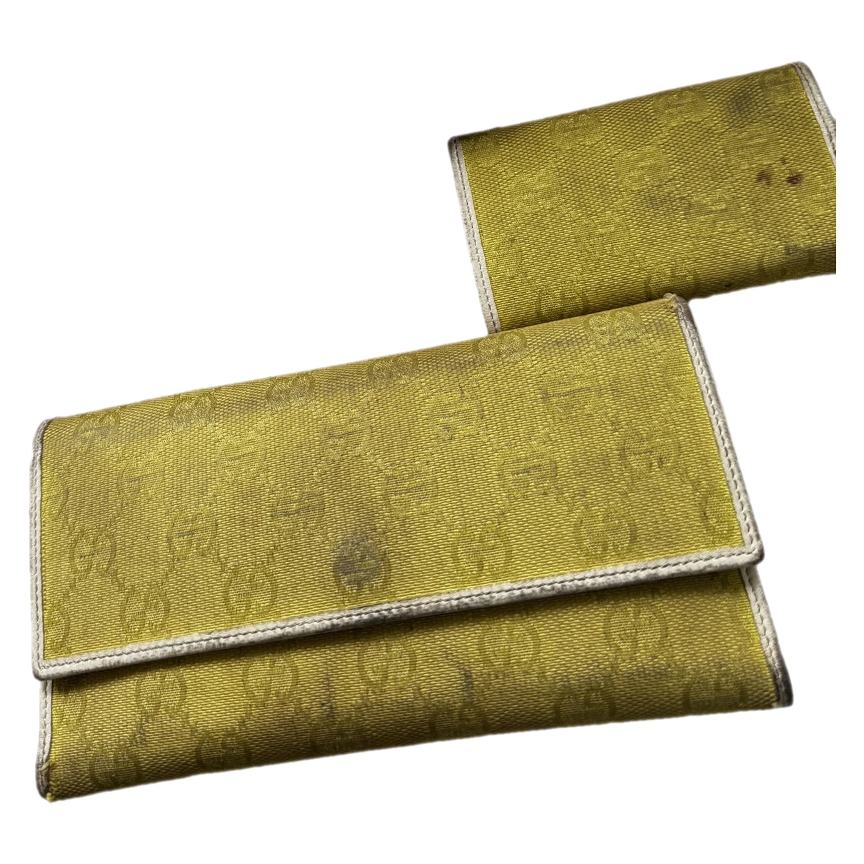 Pre-owned Gucci Cloth Clutch In Yellow
