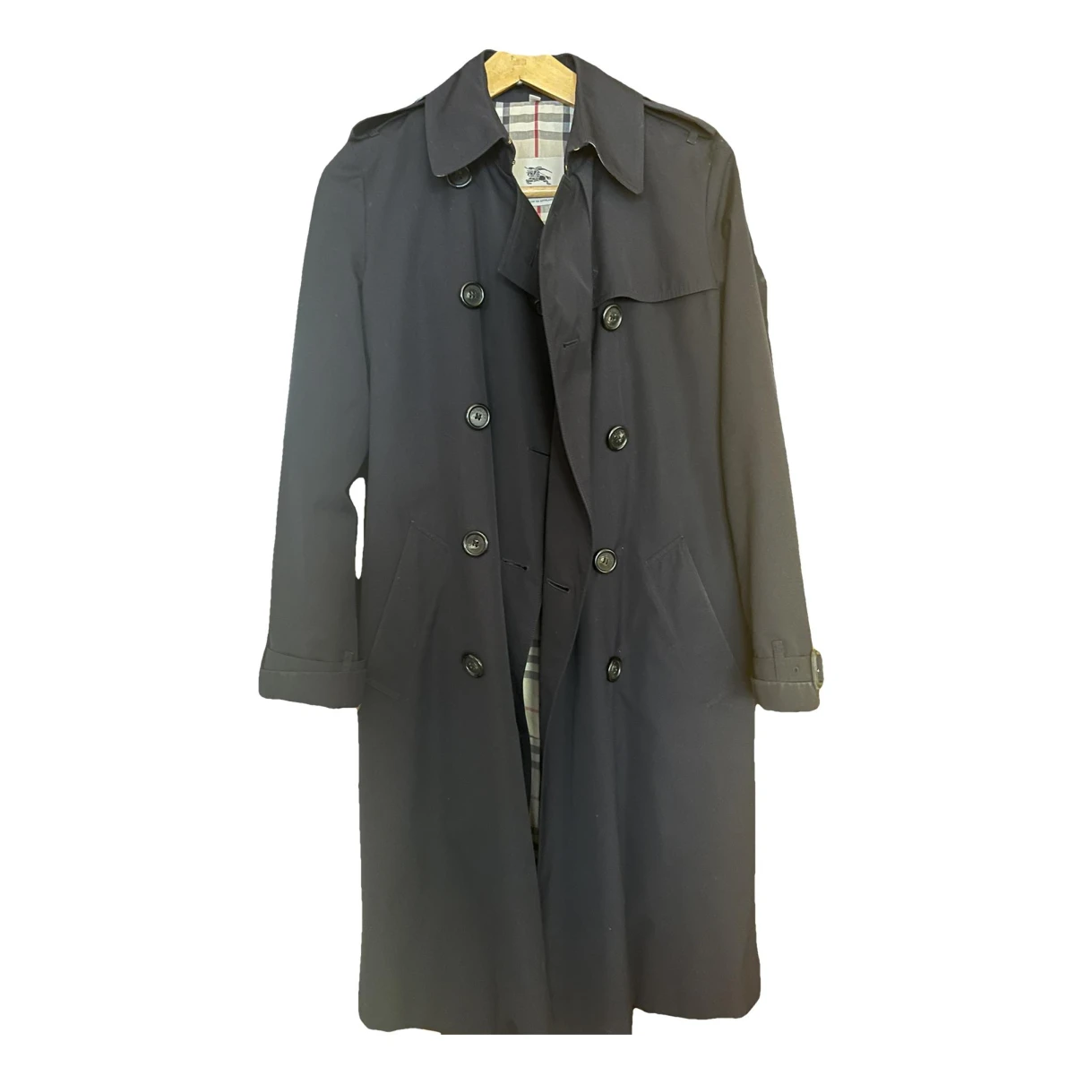 Pre-owned Burberry Trench Coat In Blue