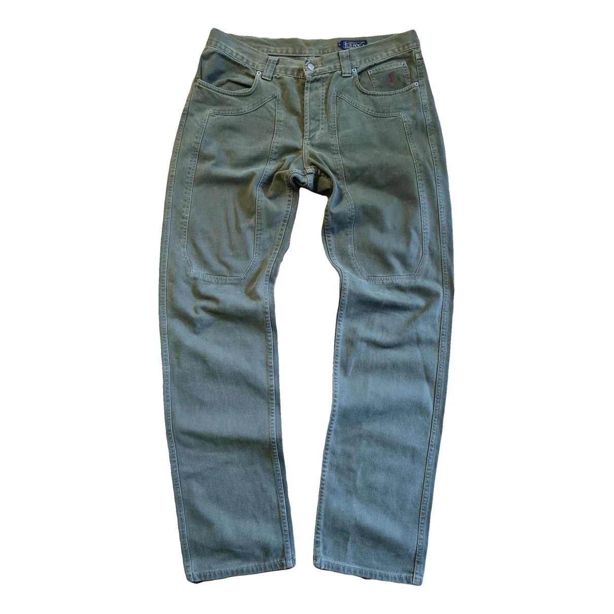 Pre-owned Jeckerson Straight Jeans In Green